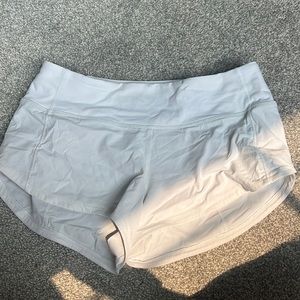 Lululemon Speed Up Shorts//White